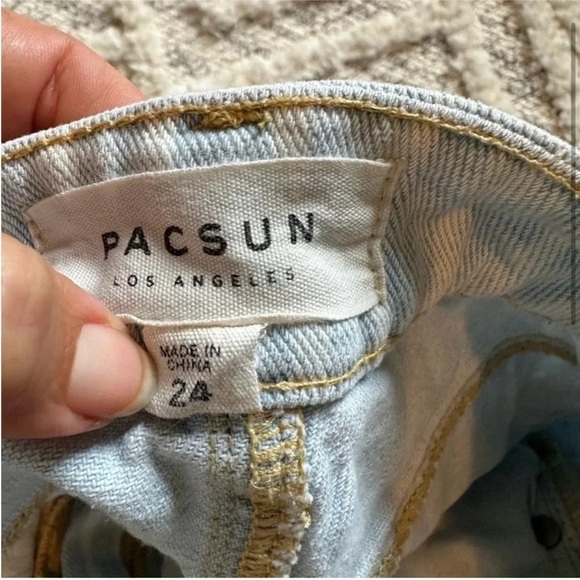 Striped Denim Skirt - Picture 4 of 6